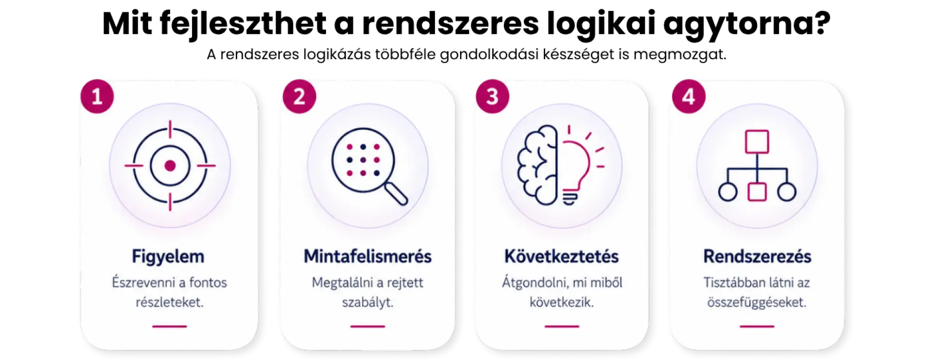 A rendszeres logikai agytorna fejlesztheti a figyelmet, a következtetést és a problémamegoldást
